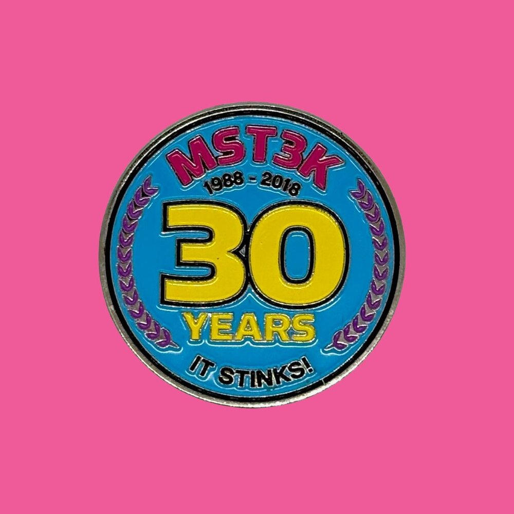 Mystery Science Theater 3000 "30th Anniversary" Lapel Pin MST3K Live Tour